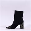 Una Healy Homegrown Toecap Ankle Boot - Black Leopard